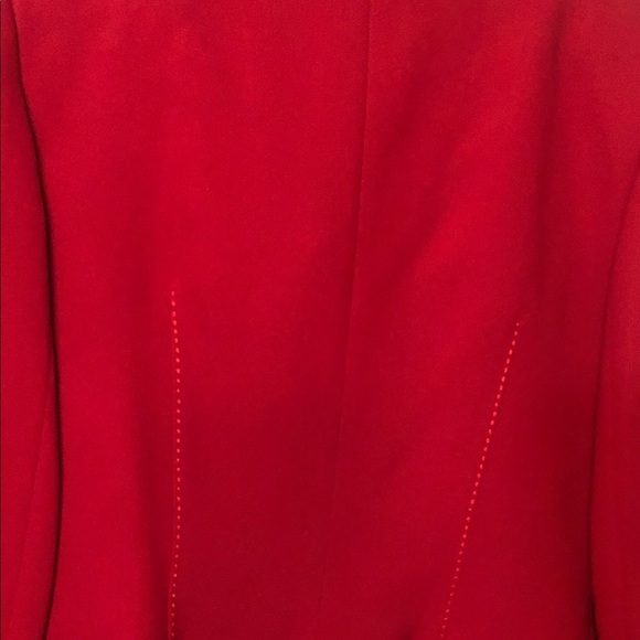 Cache size 12 sexy red formal suit wide leg flat front pants thigh high slit - Picture 9 of 11